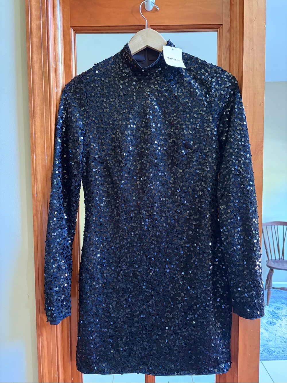 Forever 21 Black Sequin Dress with Tag